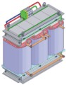 Dreiphasen-Einphasen Heiz-Transformator