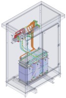 Dreiphasen Trenntrafo im Schaltschrank